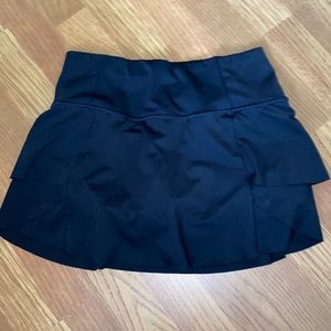 Black athletic skirt
